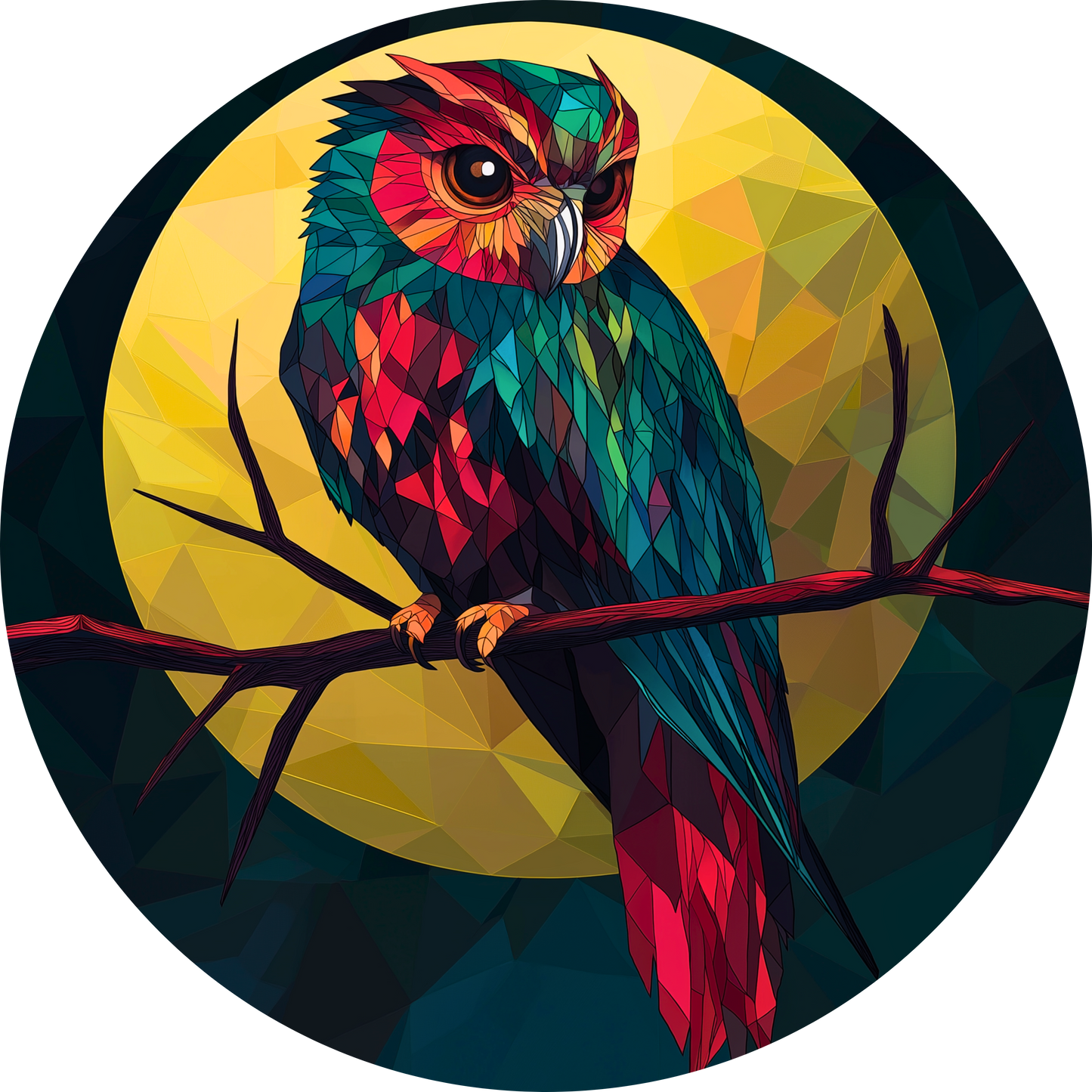 Geo Owl (Heavy Faded Tee)