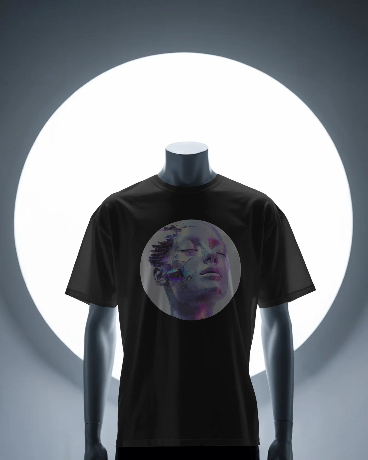 Chrome Glitch Face
