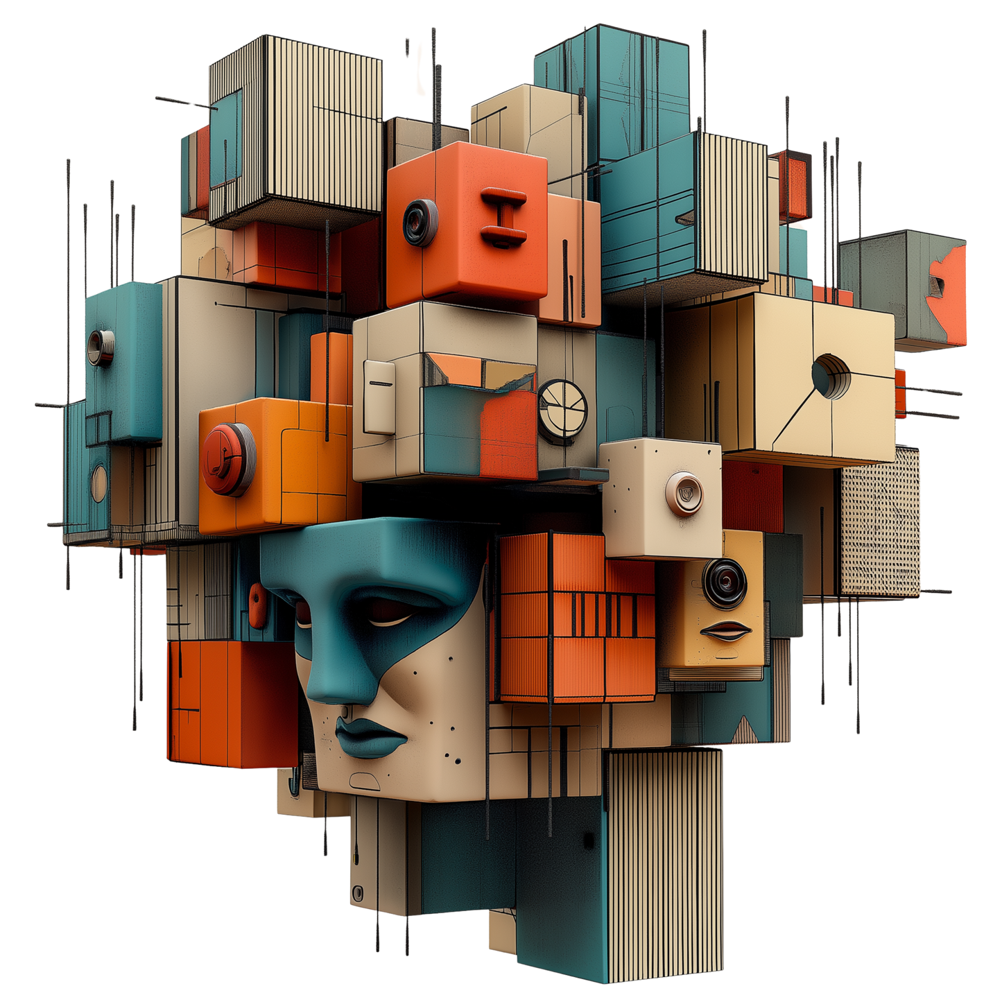 3D Graff Blocks Vari