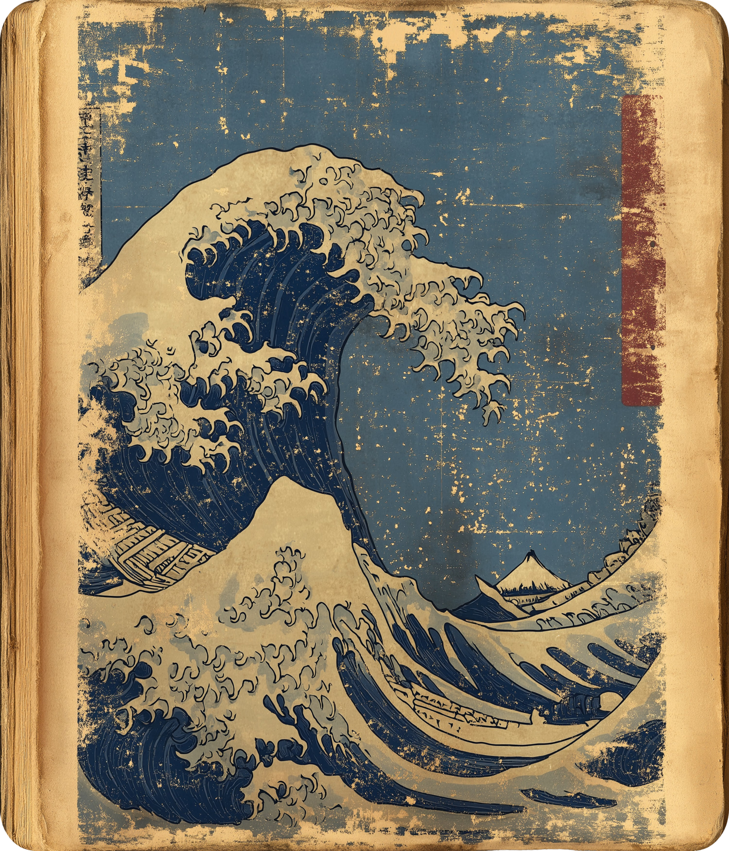 Hokusai Wave (Heavy Faded Tee)