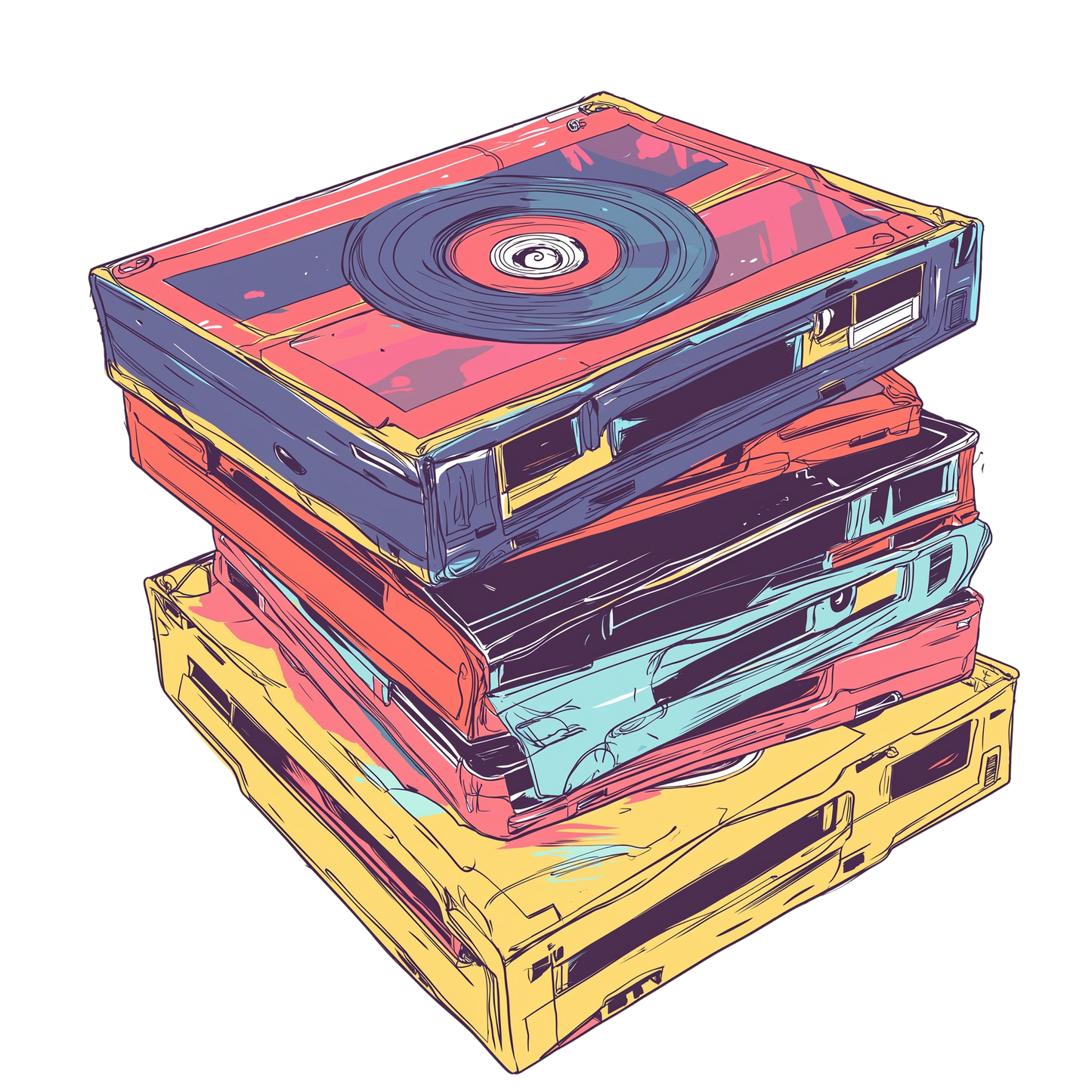 Tape Stack Tee