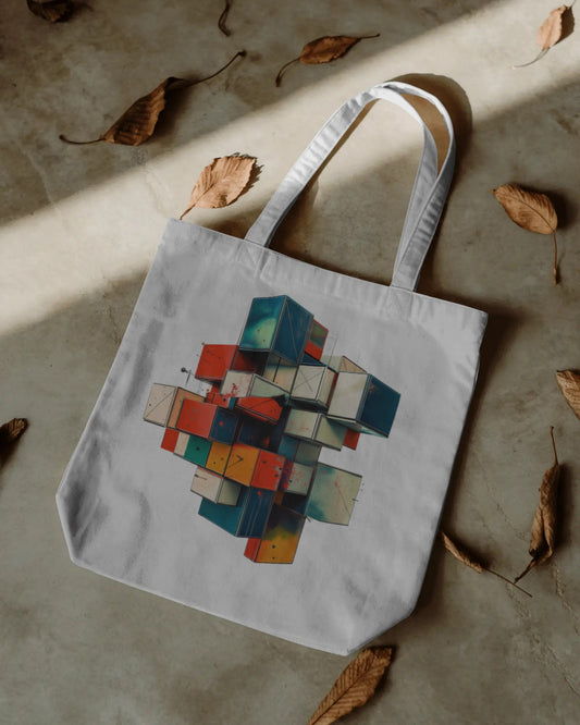 3D Graff Blocks Tote