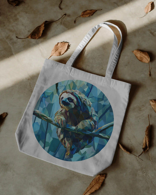 Geo Sloth Tote
